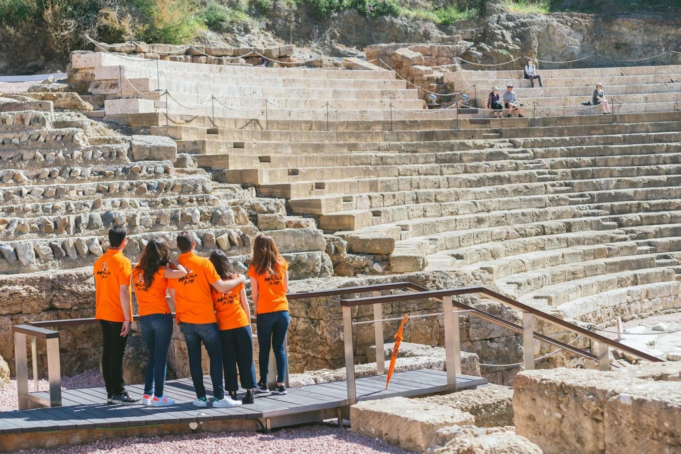 Vista panorámica del Teatro Romano de Málaga
